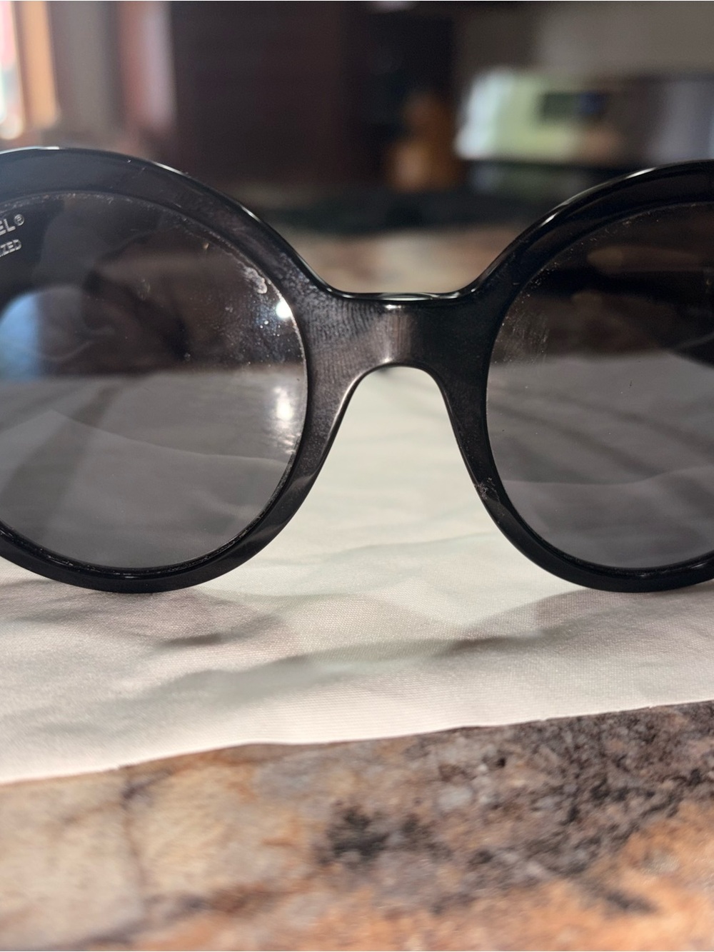 CHANEL Black Round Sunglasses - Picture 8 of 10